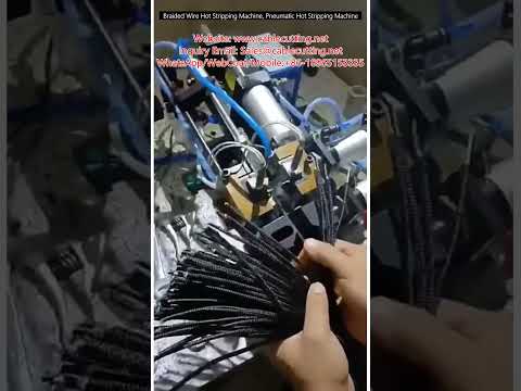 Pneumatisk varmavisoleringmaskin for flettet ledning | Hot stripping maskin