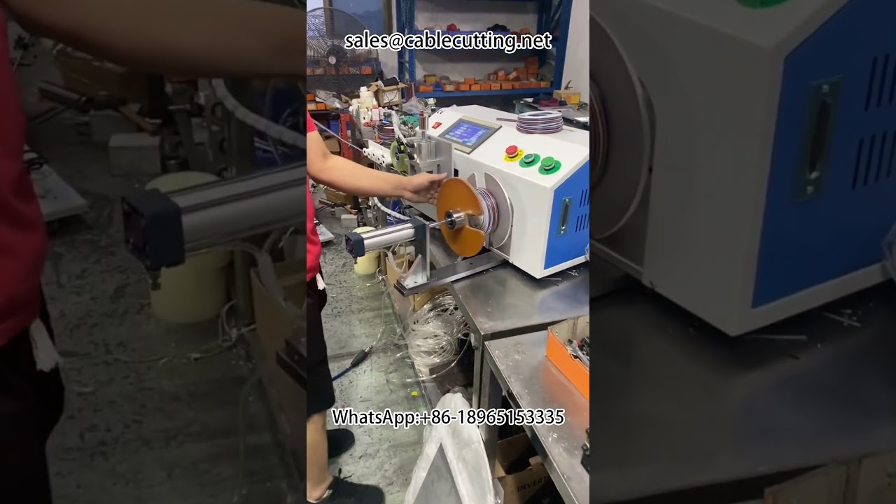 Automatisk maskin for lengdetelling, sortering, kutting og vinding – Effektiv kabelbehandling