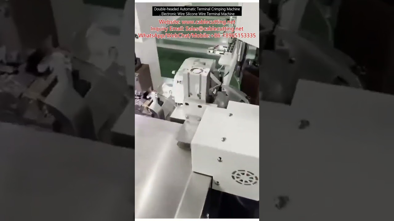 Dobbelthodet Automatisk Terminalkrympemaskin for Elektroniske og Silikonledninger