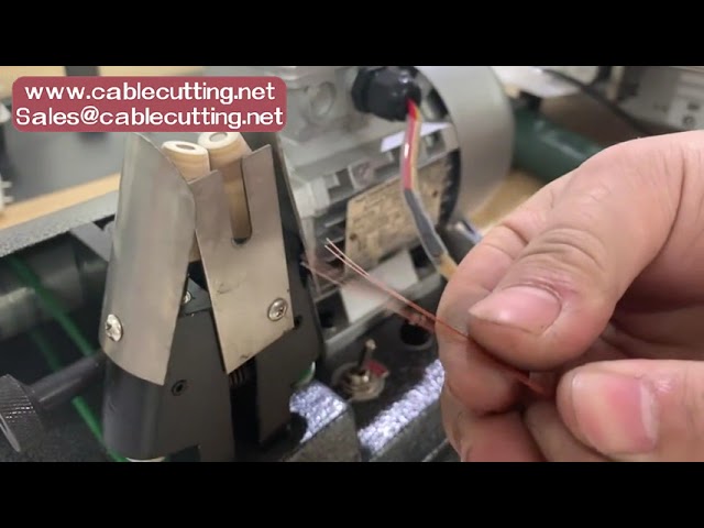 Avisoleringsmaskin for emaljert magnettråd – Benkeplatemodell for effektiv ledningsbehandling