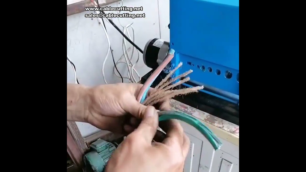 120 kvadratisk porøs elektrisk trådavisolingsmaskin – automatisk for kabel 2–32 mm (aluminium & kobber)