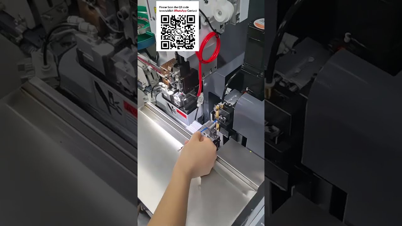 Automatisk maskin for stripping og krymping av løse terminaler - #Trådseletøybehandling