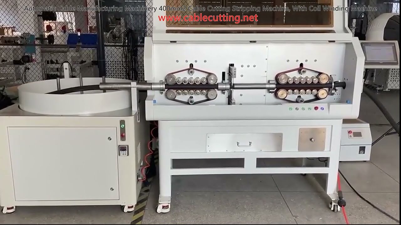 Automatisk kabelkutt- og avisoleringsmaskin for 400mm² med spolevikler – effektiv kabelproduksjon