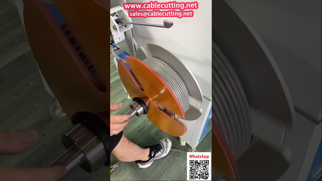 Automatisk RVV-kabelopprullingsmaskin med legging og meterteller